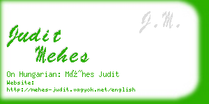 judit mehes business card